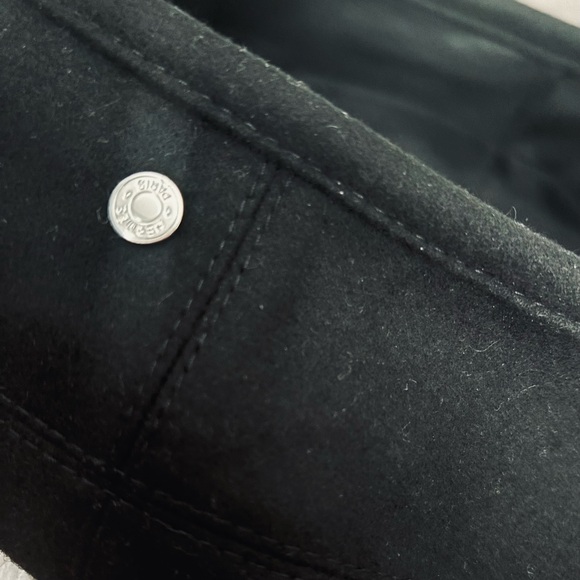 Hermes Saint-Honore Beret Cashmere 58 Black - Picture 3 of 8